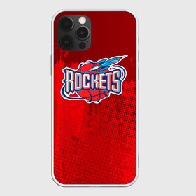Чехол для iPhone 12 Pro Max с принтом Ракета Рокетс , Силикон |  | Тематика изображения на принте: nba | rockets | баскетбол | нба | хьюстон рокетс