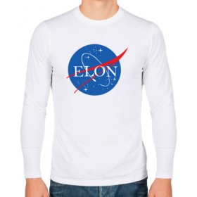 Мужской лонгслив хлопок с принтом Elon , 100% хлопок |  | Тематика изображения на принте: elon musk | spacex | илон маск | космос | марс | спейс икс