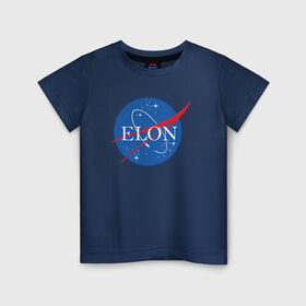 Детская футболка хлопок с принтом Elon , 100% хлопок | круглый вырез горловины, полуприлегающий силуэт, длина до линии бедер | elon musk | spacex | илон маск | космос | марс | спейс икс
