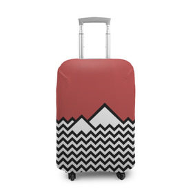 Чехол для чемодана 3D с принтом Твин Пикс , 86% полиэфир, 14% спандекс | двустороннее нанесение принта, прорези для ручек и колес | twin peaks | абстракция | волны | горы | паттерн | скалы | твин пикс | треугольные горы