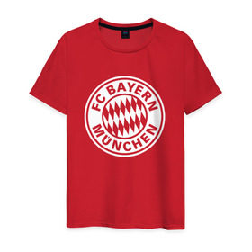 Мужская футболка хлопок с принтом FC Bayern Munchen #2 , 100% хлопок | прямой крой, круглый вырез горловины, длина до линии бедер, слегка спущенное плечо. | bayern | football | munchen | бавария | байерн | мюнхен | мюнхенская