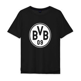 Мужская футболка хлопок Oversize с принтом Borussia Dortmund #2 , 100% хлопок | свободный крой, круглый ворот, “спинка” длиннее передней части | боруссия | дортмунд