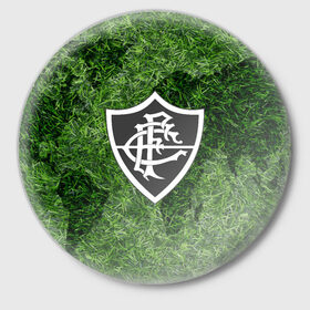 Значок с принтом Championship FLUMINENSE ,  металл | круглая форма, металлическая застежка в виде булавки | football | soccer