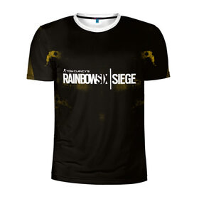 Мужская футболка 3D спортивная с принтом Rainbow Six Siege , 100% полиэстер с улучшенными характеристиками | приталенный силуэт, круглая горловина, широкие плечи, сужается к линии бедра | action | game | rainbow six siege | tom clancys | игры | осада | радуга | радуга 6 | том кленси | шутер