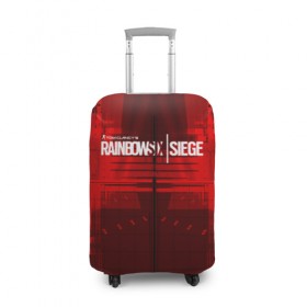 Чехол для чемодана 3D с принтом RAINBOW SIX SIEGE , 86% полиэфир, 14% спандекс | двустороннее нанесение принта, прорези для ручек и колес | 