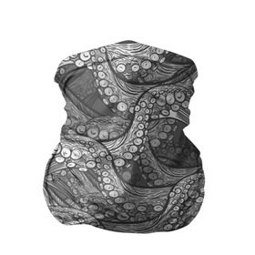 Бандана-труба 3D с принтом Octopus dark , 100% полиэстер, ткань с особыми свойствами — Activecool | плотность 150‒180 г/м2; хорошо тянется, но сохраняет форму | Тематика изображения на принте: октопус | осьминог | щупальца