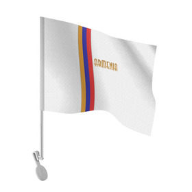 Флаг для автомобиля с принтом Armenia 2 , 100% полиэстер | Размер: 30*21 см | armenia | армения