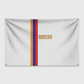 Флаг-баннер с принтом Armenia 2 , 100% полиэстер | размер 67 х 109 см, плотность ткани — 95 г/м2; по краям флага есть четыре люверса для крепления | armenia | армения