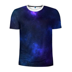Мужская футболка 3D спортивная с принтом Звёздное небо , 100% полиэстер с улучшенными характеристиками | приталенный силуэт, круглая горловина, широкие плечи, сужается к линии бедра | Тематика изображения на принте: abstraction | cosmos | nebula | space | star | universe | абстракция | вселенная | звезды | космос | мир | планеты