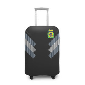 Чехол для чемодана 3D с принтом Аргентина ЧМ 2018 гостевая , 86% полиэфир, 14% спандекс | двустороннее нанесение принта, прорези для ручек и колес | cup | fifa | world | мира | мундиаль | россия | чемпионат