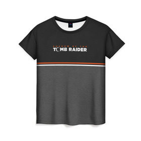 Женская футболка 3D с принтом Shadow of the Tomb Raider , 100% полиэфир ( синтетическое хлопкоподобное полотно) | прямой крой, круглый вырез горловины, длина до линии бедер | croft | lara | raider | tomb | гробниц | игра | крофт | лара | расхитительница