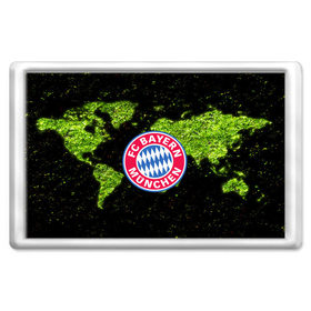 Магнит 45*70 с принтом Bayern Munchen WORLD , Пластик | Размер: 78*52 мм; Размер печати: 70*45 | 