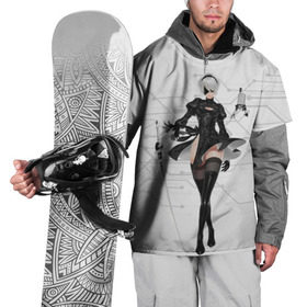 Накидка на куртку 3D с принтом NieR Automata 1 , 100% полиэстер |  | Тематика изображения на принте: nier automata. b2. игра
