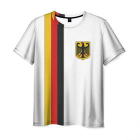 Мужская футболка 3D с принтом I Love Germany , 100% полиэфир | прямой крой, круглый вырез горловины, длина до линии бедер | Тематика изображения на принте: 