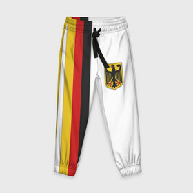 Детские брюки 3D с принтом I Love Germany , 100% полиэстер | манжеты по низу, эластичный пояс регулируется шнурком, по бокам два кармана без застежек, внутренняя часть кармана из мелкой сетки | Тематика изображения на принте: 