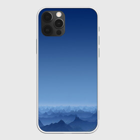 Чехол для iPhone 12 Pro с принтом Blue Mountains , силикон | область печати: задняя сторона чехла, без боковых панелей | вид | горы | ночь | пейзаж | природа | синий | скалы | сумерки | туман | утро