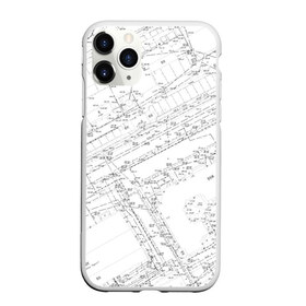Чехол для iPhone 11 Pro матовый с принтом Топография_01 , Силикон |  | Тематика изображения на принте: survey | геодезист | геодезия | топография