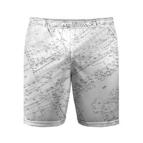 Мужские шорты спортивные с принтом Топография_01 ,  |  | survey | геодезист | геодезия | топография