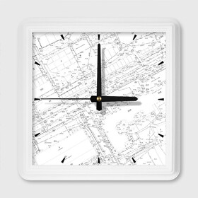 Настенные часы квадратные с принтом Топография_01 ,  |  | Тематика изображения на принте: survey | геодезист | геодезия | топография