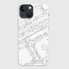 Чехол для iPhone 13 mini с принтом Топография_01 ,  |  | Тематика изображения на принте: survey | геодезист | геодезия | топография