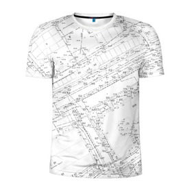 Мужская футболка 3D спортивная с принтом Топография_01 , 100% полиэстер с улучшенными характеристиками | приталенный силуэт, круглая горловина, широкие плечи, сужается к линии бедра | survey | геодезист | геодезия | топография