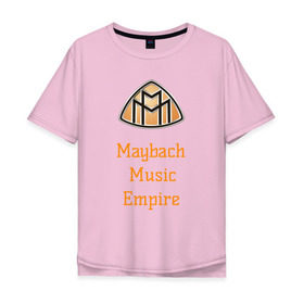 Мужская футболка хлопок Oversize с принтом Maybach Music , 100% хлопок | свободный крой, круглый ворот, “спинка” длиннее передней части | empire | maybach | music | rick | ross. | империя | майбах | музыка | надпись | рик | росс | эмблема