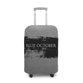 Чехол для чемодана 3D с принтом Blue October , 86% полиэфир, 14% спандекс | двустороннее нанесение принта, прорези для ручек и колес | 