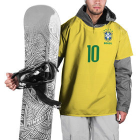 Накидка на куртку 3D с принтом Неймар 2018 домашняя , 100% полиэстер |  | brazil | cup champions | league | neymar | world | бразилия | неймар