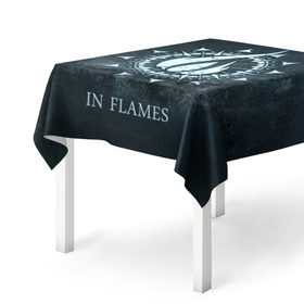 Скатерть 3D с принтом In Flames , 100% полиэстер (ткань не мнется и не растягивается) | Размер: 150*150 см | 