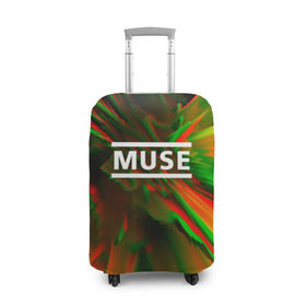 Чехол для чемодана 3D с принтом Muse music , 86% полиэфир, 14% спандекс | двустороннее нанесение принта, прорези для ручек и колес | logo | muse | music | pop | rock | usa | альтернатива | америка | металл | музыка | музыкальный | поп | рок