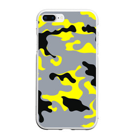 Чехол для iPhone 7Plus/8 Plus матовый с принтом Yellow camouflage , Силикон | Область печати: задняя сторона чехла, без боковых панелей | Тематика изображения на принте: camouflage | камуфляж | комуфляж