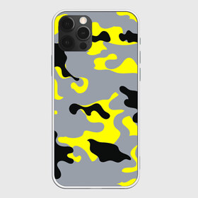 Чехол для iPhone 12 Pro Max с принтом Yellow camouflage , Силикон |  | camouflage | камуфляж | комуфляж