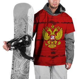 Накидка на куртку 3D с принтом Russia Imperium RED , 100% полиэстер |  | abstraction | grunge | russia | sport | абстракция | герб | краска | русский | символика рф | спорт | спортивный | триколор | униформа | форма | я русский