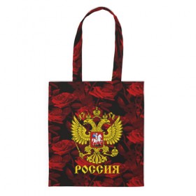 Сумка 3D повседневная с принтом Russia flower red collection , 100% полиэстер | Плотность: 200 г/м2; Размер: 34×35 см; Высота лямок: 30 см | 