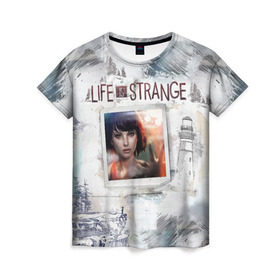 Женская футболка 3D с принтом Max. Life is Strange. , 100% полиэфир ( синтетическое хлопкоподобное полотно) | прямой крой, круглый вырез горловины, длина до линии бедер | макс | странная жизнь
