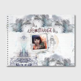 Альбом для рисования с принтом Max Life is Strange , 100% бумага
 | матовая бумага, плотность 200 мг. | Тематика изображения на принте: макс | странная жизнь