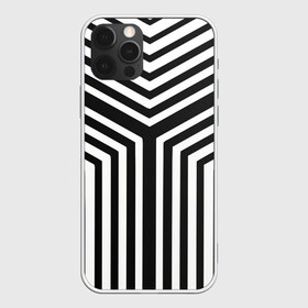 Чехол для iPhone 12 Pro Max с принтом Кибер Зебра , Силикон |  | black and white stripes | geometry | vest | zebra | геометрия | зебра | тельняшка | черно белая полоска