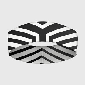 Повязка на голову 3D с принтом Кибер Зебра ,  |  | black and white stripes | geometry | vest | zebra | геометрия | зебра | тельняшка | черно белая полоска