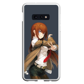 Чехол для Samsung S10E с принтом Kurusi makise Steins gate , Силикон | Область печати: задняя сторона чехла, без боковых панелей | anime | kristina | kurisu | okabe | sience | stein | steins | steonggate | врата штейна | курису | макисе