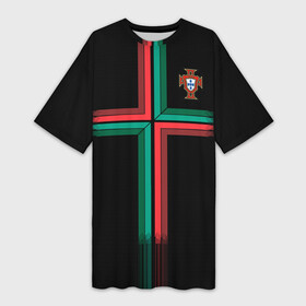 Платье-футболка 3D с принтом Portugal 2018 WC alternative ,  |  | confederation | cup | euro | portugal | world | европы | конфедераций | кубок | мира | португалия | чемпионат