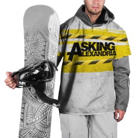 Накидка на куртку 3D с принтом Asking Alexandria , 100% полиэстер |  | Тематика изображения на принте: 