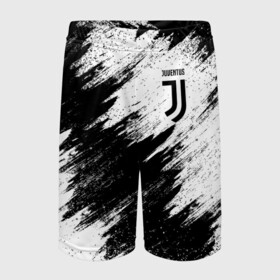 Детские спортивные шорты 3D с принтом Juventus ,  100% полиэстер
 | пояс оформлен широкой мягкой резинкой, ткань тянется
 | Тематика изображения на принте: football | juventus | soccer | италия | турин | футбольный | ювентус