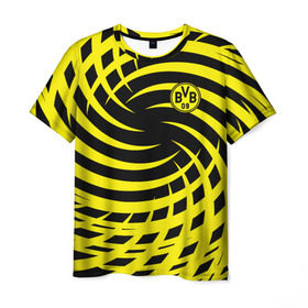 Мужская футболка 3D с принтом FC Borussia Dortmund , 100% полиэфир | прямой крой, круглый вырез горловины, длина до линии бедер | Тематика изображения на принте: боруссия | дортмунд