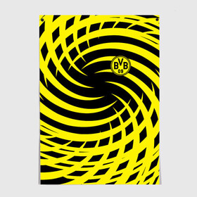 Постер с принтом FC Borussia Dortmund , 100% бумага
 | бумага, плотность 150 мг. Матовая, но за счет высокого коэффициента гладкости имеет небольшой блеск и дает на свету блики, но в отличии от глянцевой бумаги не покрыта лаком | боруссия | дортмунд