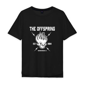 Мужская футболка хлопок Oversize с принтом The Offspring est 1984 , 100% хлопок | свободный крой, круглый ворот, “спинка” длиннее передней части | offspring | офспринг | оффспринг | рок