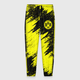 Мужские брюки 3D с принтом FC Borussia Dortmund , 100% полиэстер | манжеты по низу, эластичный пояс регулируется шнурком, по бокам два кармана без застежек, внутренняя часть кармана из мелкой сетки | боруссия | дортмунд