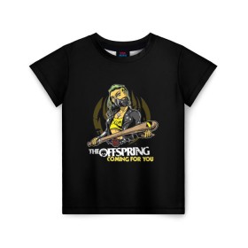 Детская футболка 3D с принтом The Offspring, coming for you , 100% гипоаллергенный полиэфир | прямой крой, круглый вырез горловины, длина до линии бедер, чуть спущенное плечо, ткань немного тянется | the offspring | офспринг | оффспринг | рок