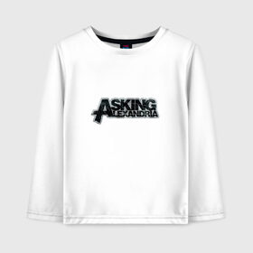 Детский лонгслив хлопок с принтом Asking Alexandria , 100% хлопок | круглый вырез горловины, полуприлегающий силуэт, длина до линии бедер | asking alexandria | метал