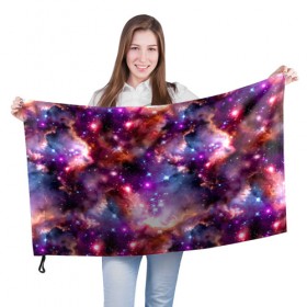 Флаг 3D с принтом Космос , 100% полиэстер | плотность ткани — 95 г/м2, размер — 67 х 109 см. Принт наносится с одной стороны | abstraction | cosmos | nebula | space | star | universe | абстракция | вселенная | звезды | космос | мир | планеты