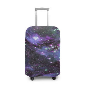 Чехол для чемодана 3D с принтом Sky nebula , 86% полиэфир, 14% спандекс | двустороннее нанесение принта, прорези для ручек и колес | abstraction | cosmos | nebula | space | star | universe | абстракция | вселенная | звезды | космос | мир | планеты